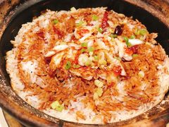葱花蟹肉腊味粒煲饭-利苑酒家(金宝店)