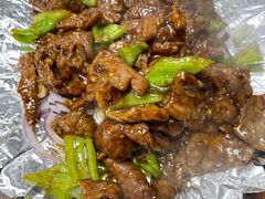铁板黑椒牛柳-李记饺子·熏酱东北菜(欢乐谷店)