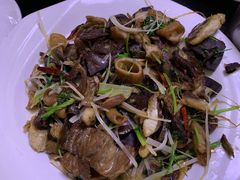 干煸羊杂-丽梅羊汤土菜馆(河畔花园店)
