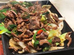 铁板香辣鸡胗-红蜡烛-养生粥-津鲁菜(中山路店)