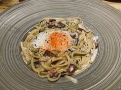 奶油培根意面配水波蛋-Cyclus Craft Kitchen薩克思手工厨房