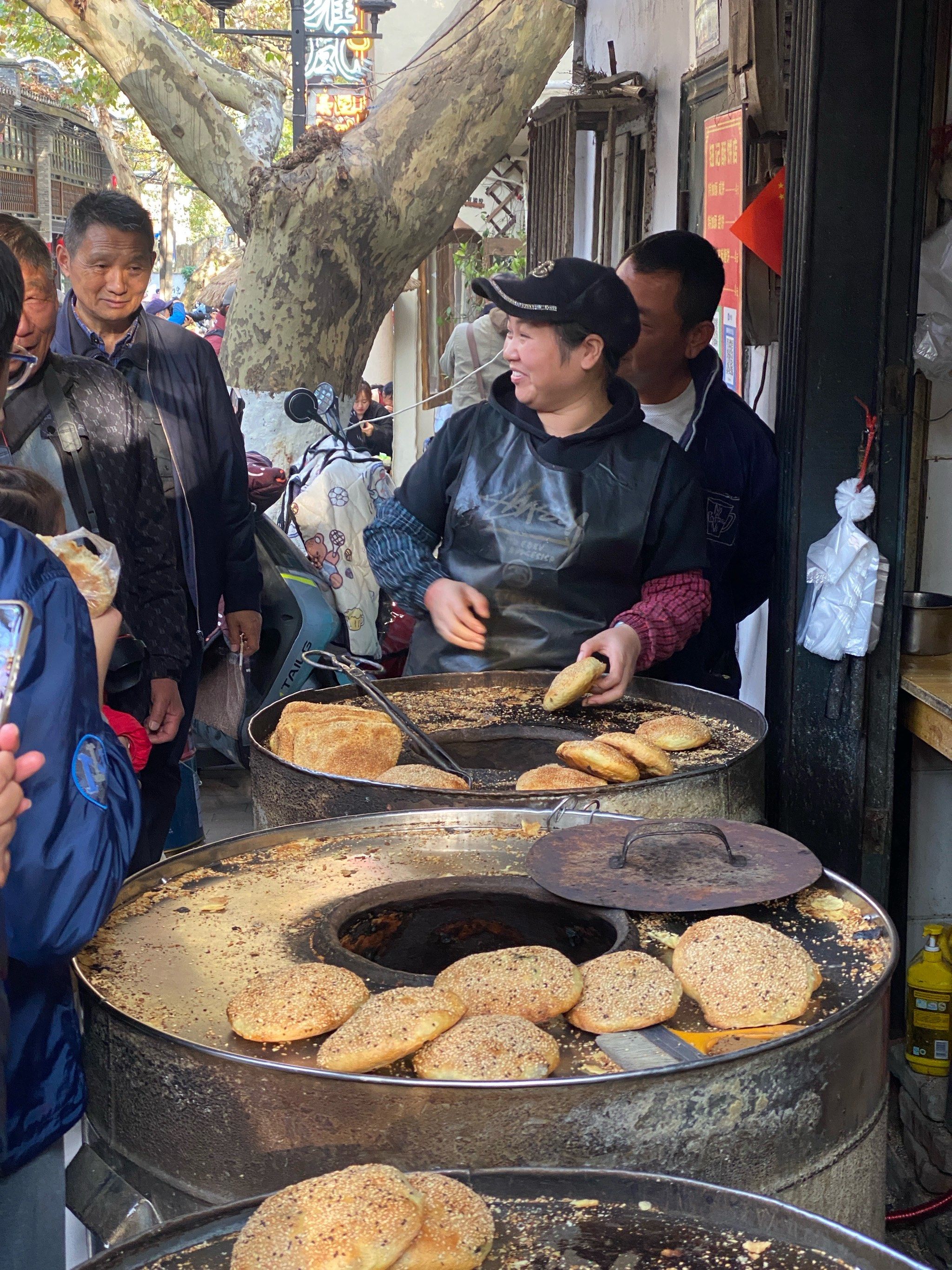 今天尝鲜的烧饼,超好吃!