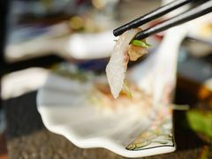 海鲈鱼鱼生-一板铁板烧·隐秘一线江景花园餐厅(西湖左岸·天元店)