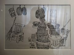 周祺·速写《上海杂货铺·顺兴泰竹器店》-徐汇艺术馆