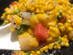 果味玉米-东来菜馆•手抓海鲜家常菜•海鲜锅贴(鸽子窝店)