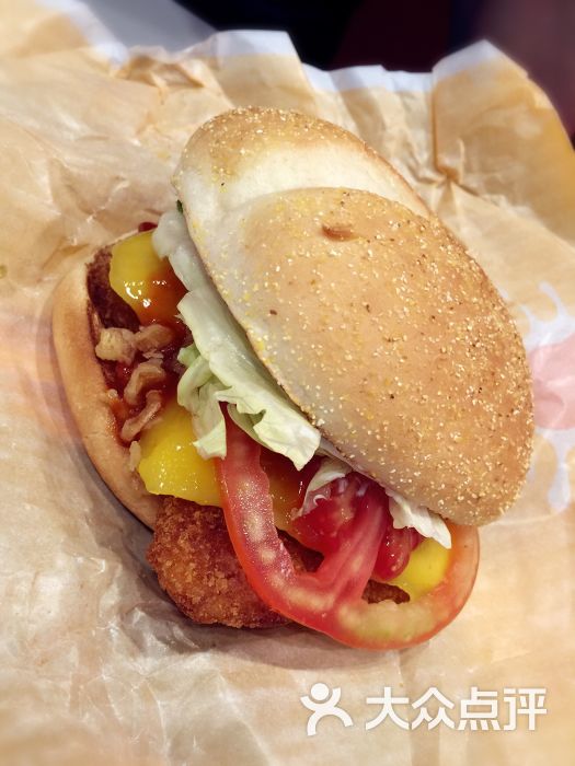 汉堡王(广州世贸餐厅店)-原切香芒鸡排汉堡图片-广州美食-大众点评网