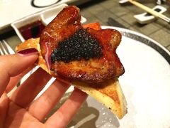 法式黑鱼籽煎鹅肝-仙桐吉宴铁板烧·精致料理