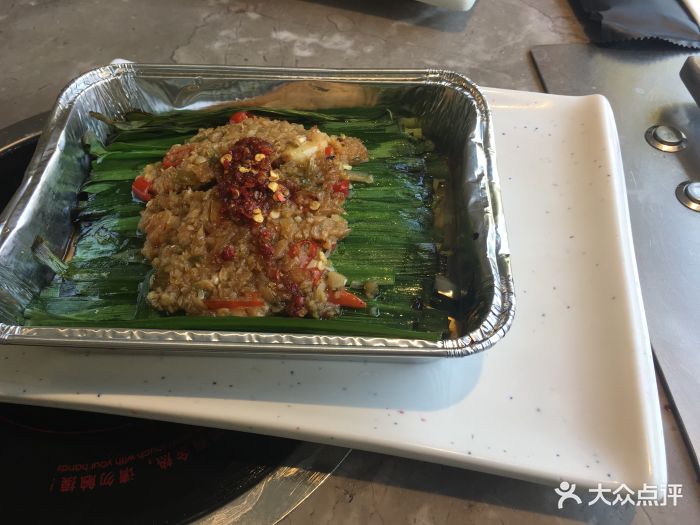丰茂烤串(吴中路店)锡纸盒韭菜图片 - 第1张