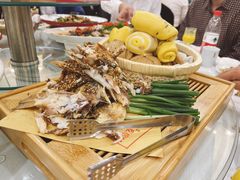手撕开凌梭-村长家的疙瘩汤·东营菜(东营茶城店)