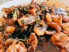 爆炒雪菜小鸡-山菜馆(竹海公园店)