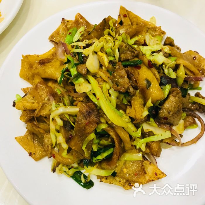 孜然牛肉炒饼