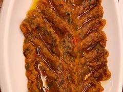 茄子配烟熏彩椒和橄榄油-Tajine Moroccan塔金摩洛哥中东餐厅