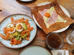 鸡蛋蘑菇熏肉荞麦可丽饼-RAC BAR(安福路店)