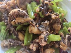 干煸鱿鱼-满口香饭店