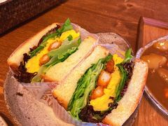 营养滑蛋炸虾三明治-Ginko银子(青龙街店)