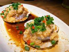 蒜蓉粉丝蒸扇贝-老头儿油爆虾(金鹰世界店)