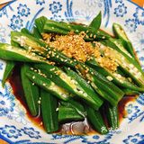 凉拌秋葵 最健康的蔬菜 之一  适合老人食用～
