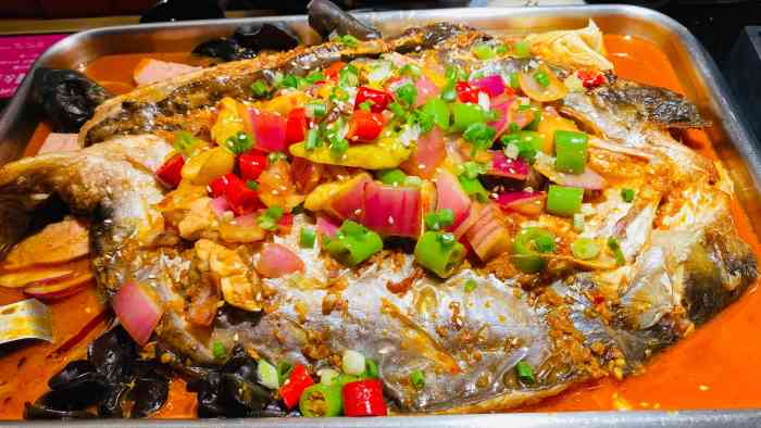 鸣记脆皮烤鱼(亿合城店)-"「香辣味烤鱼」香辣微辣版清江鱼配菜有.