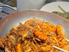 黑胡椒芝士年糕虾-新白鹿餐厅(松江开元地中海店)