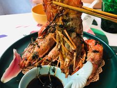 黑胡椒煎阿根廷大红虾-甜阿姨·天台花园私房菜(万松园店)