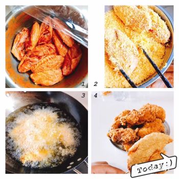 香酥面包糠新奥尔良风味炸鸡翅