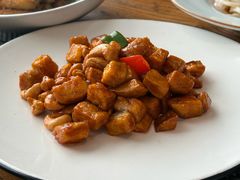 腰果宫爆杏鲍菇-纳地素食(石门公园店)