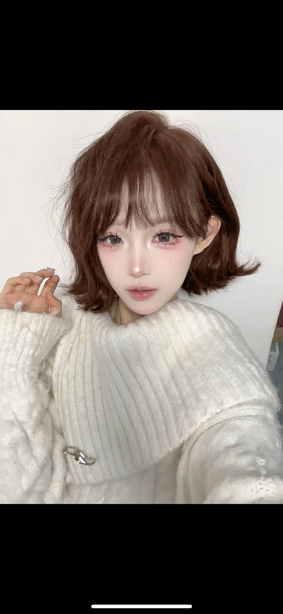甜美短发超萌呀