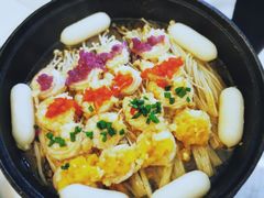 花开彩虹生焗虾仁-蜜桃花开·中西融合菜E&W(南长街店)