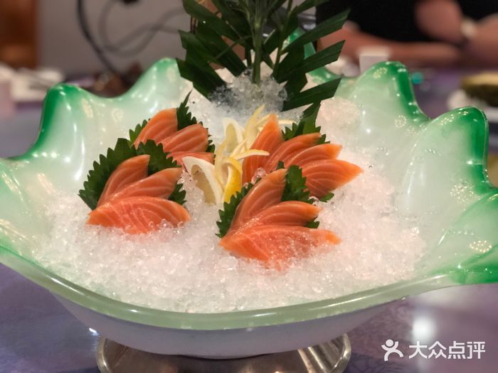 上水小竹庭院 三文鱼刺身图片 南沙区美食 大众点评网