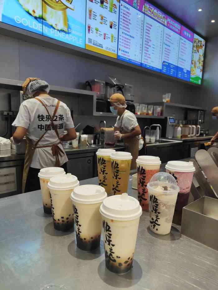 lelecha乐乐茶(宁波来福士店)-"[薄荷]环境:来福士一楼位子很多但.