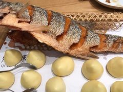 虾油海鲈鱼-山东宾馆·齐鲁苑餐厅