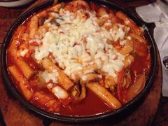 奶酪海鲜炒米条-包装马车·韩国料理·포장마차