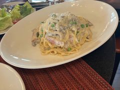 奶油培根意大利面-WOLFGANG PUCK KITCHEN & BAR(迪士尼小镇店)