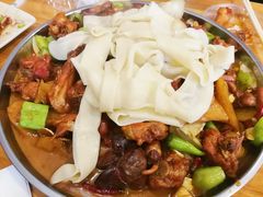 手工裤带面-舜玉老孙家鲜炒大盘鸡(土屋路店)