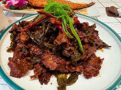 干辣椒炒牛肉-英兰朝族饭店(河南桥头店)