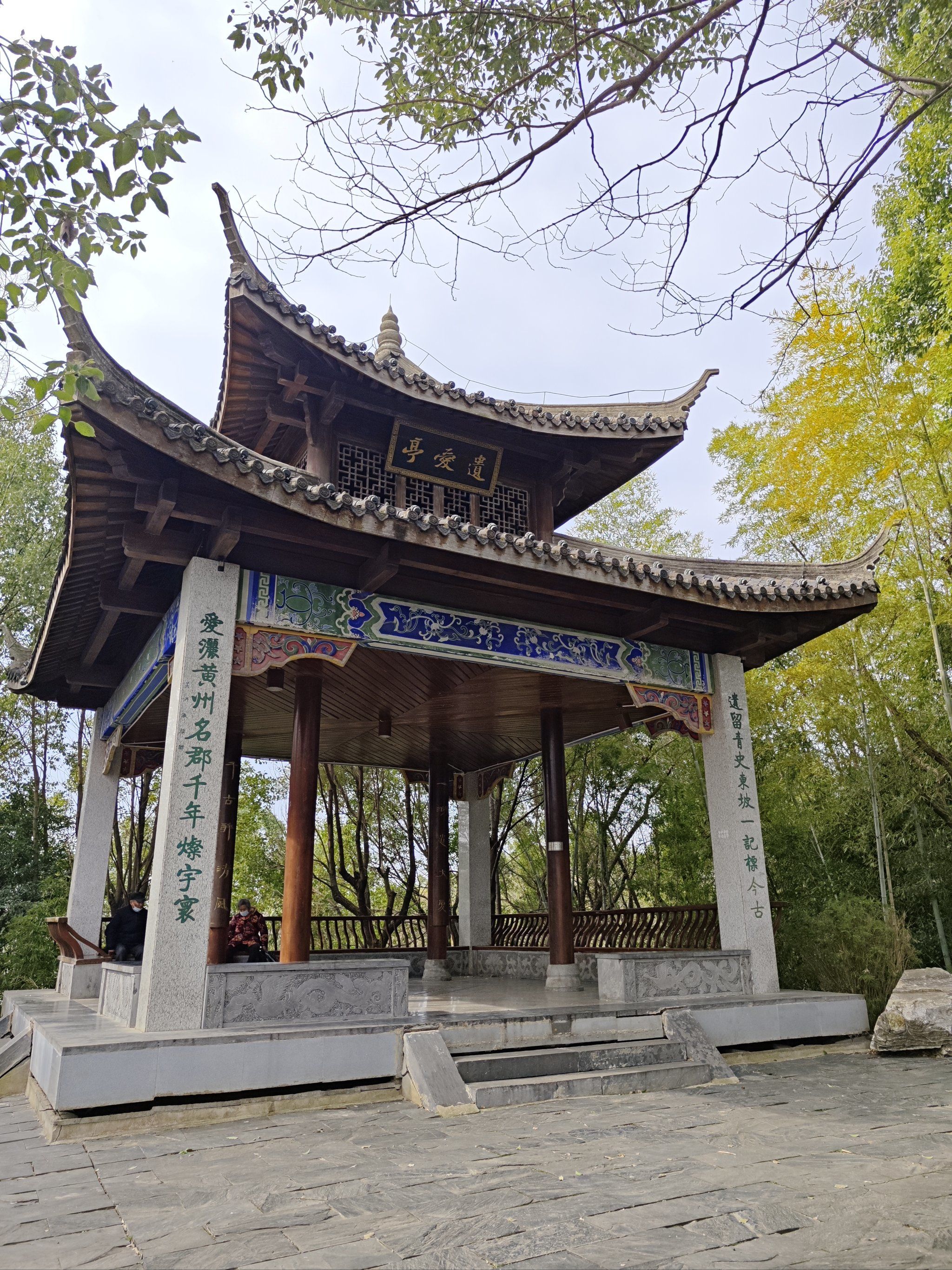 就在苏东坡纪念馆背后的山上