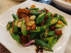 秋葵炒五花肉-星海小厨(星海名城店)