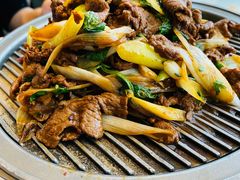 经典葱爆小羔羊肉-悦融·京鲁菜·露台花园(安定门店)