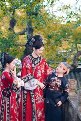 -后宫·古装汉服京剧儿童亲子全家福摄影