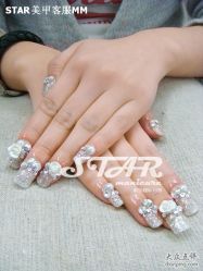 点击看大图 珠花(定制甲片)-STAR美甲店