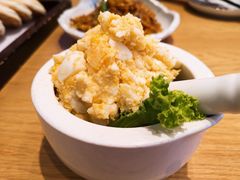 农家鸡蛋拌蒜-山东宾馆·齐鲁苑餐厅