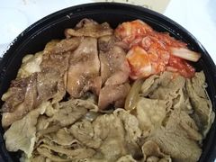 鸡排牛肉双拼饭-饥饿先生