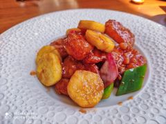 菠萝咕咾虾球-上海柏悦酒店·世纪100牛排馆