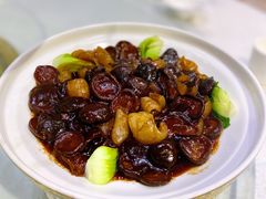 香菇烩海参-雅和生态渔庄·宜城锅巴饭(龙灵山公园店)