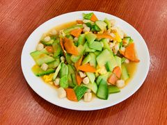 鲜贝青瓜炒鸡蛋-四海鲜渔家菜(黄金海岸店)