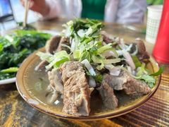 -陕北农家小吃风干羊肉剁荞面