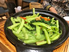 啫啫通菜-香港深井掂檔烧鹅茶餐厅(海韵城店)