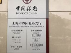 -中国银行(上海市谷阳北路支行)