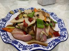 野生菌肉片-聚福源·特色川菜馆·烤羊排