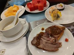 现场煎牛排-厦门海景千禧大酒店·海景咖啡厅